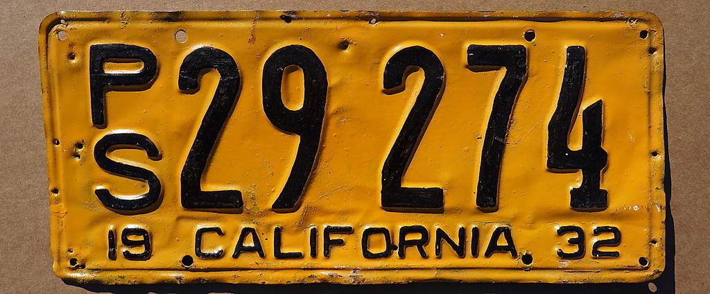 1932 Ca PS Plate.JPG