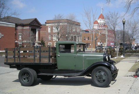 My truck was being used as a view block at the south end of the Lake County Jail for many shots