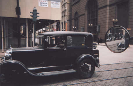 Look in th e mirror back down LaSalle St.