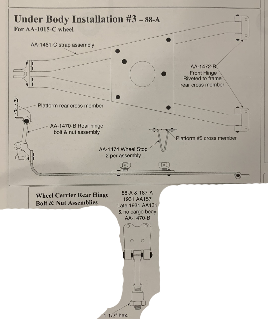 Spare Tire Carrier & Bolt for AA AA-1461-C & AA-1470-B.jpg